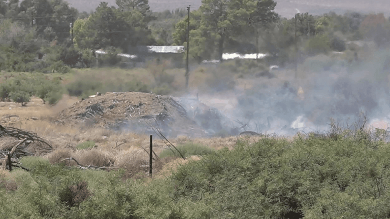 Pahrump brush fire under control; officials say blaze likely human-caused