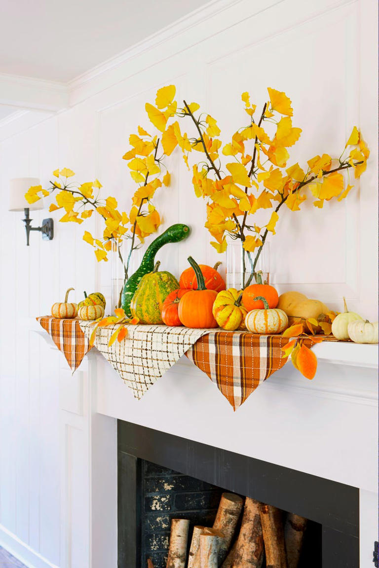 Get your fireplace ready for fall with these mantel decorating ideas