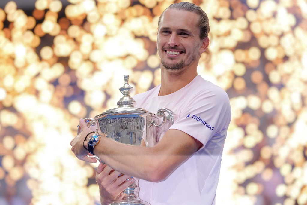 Alexander Zverev of Germany wins the title by beating Ben Shelton of the USA at the US Open in New York. PSNEWZ/SIPA/Shutterstock
