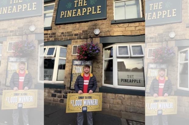 Pub-goer goes home £1,000 richer after a trip to his local