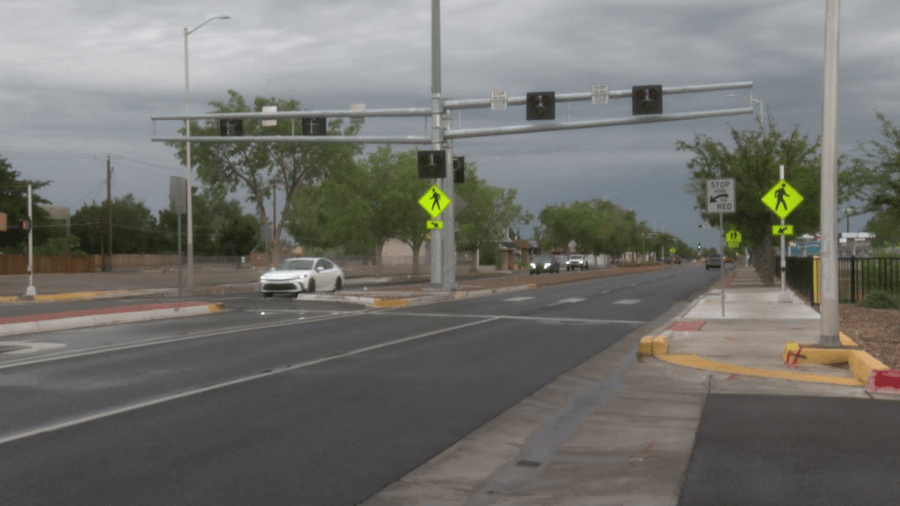 City of Albuquerque installs HAWK signal near 2 local schools