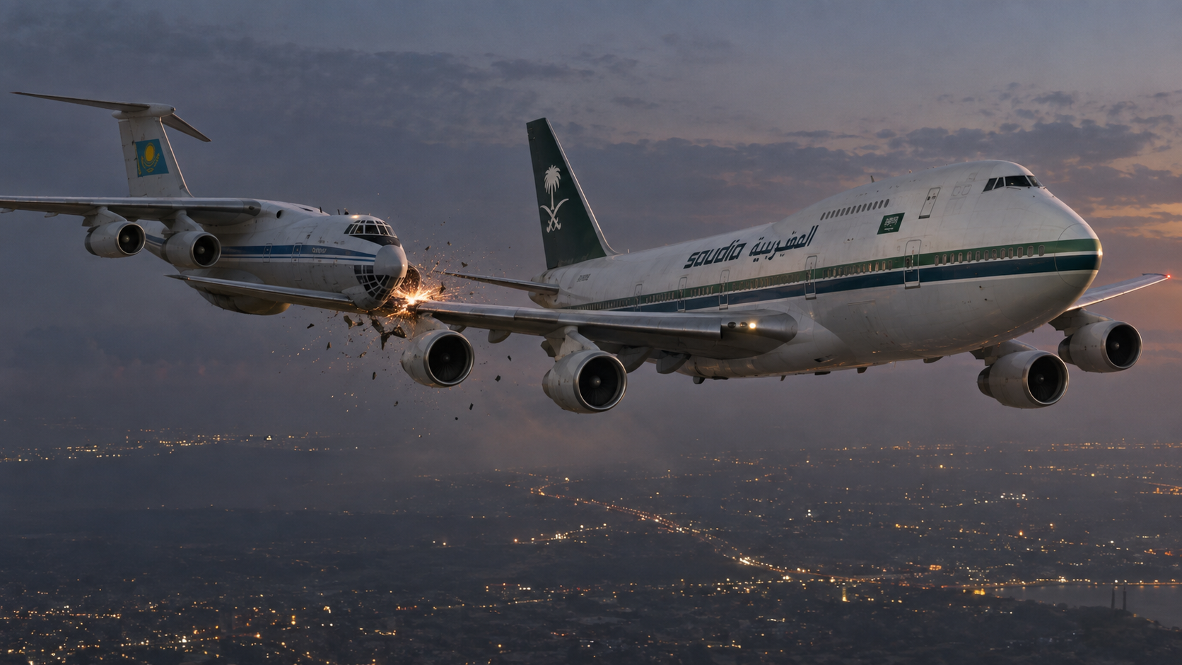 Saudi Flight 763 and Flight 1907 collided over Delhi
