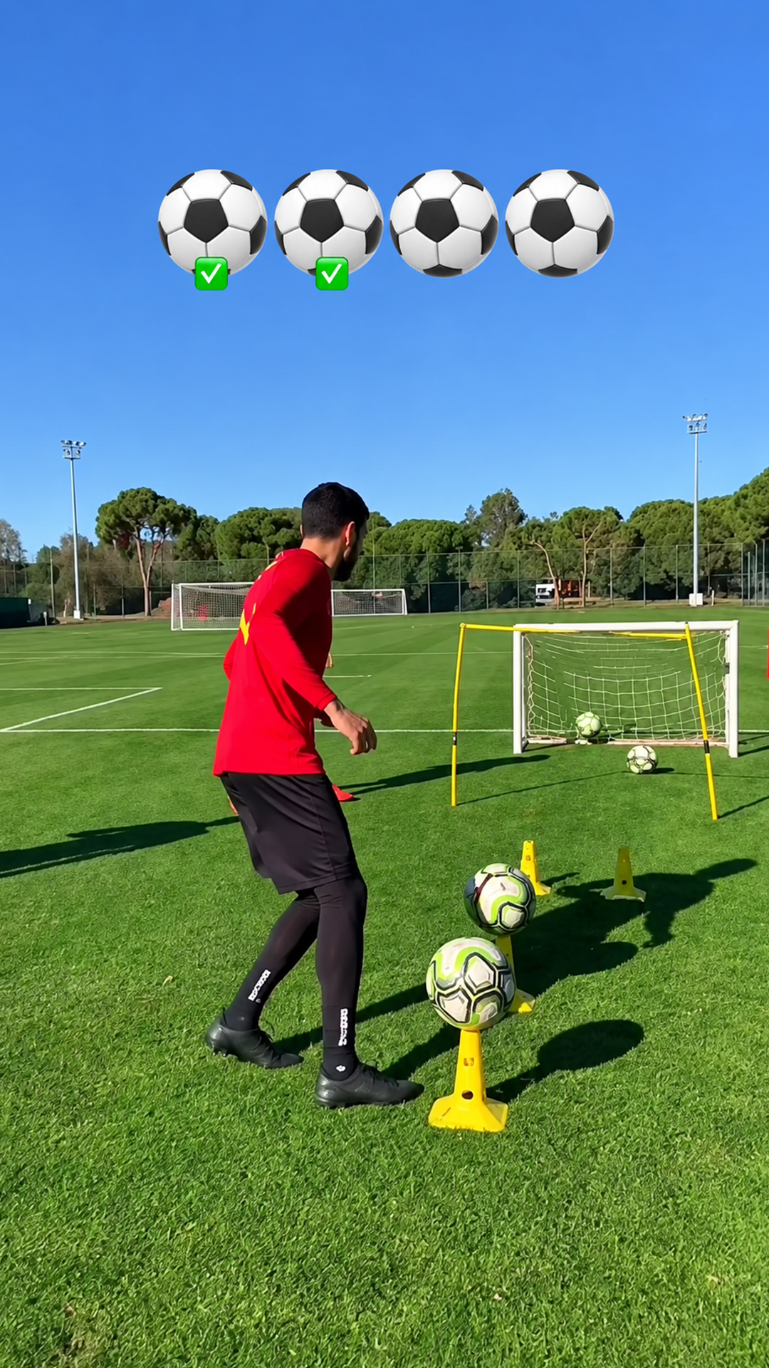 Football chip accuracy challenge over the rope