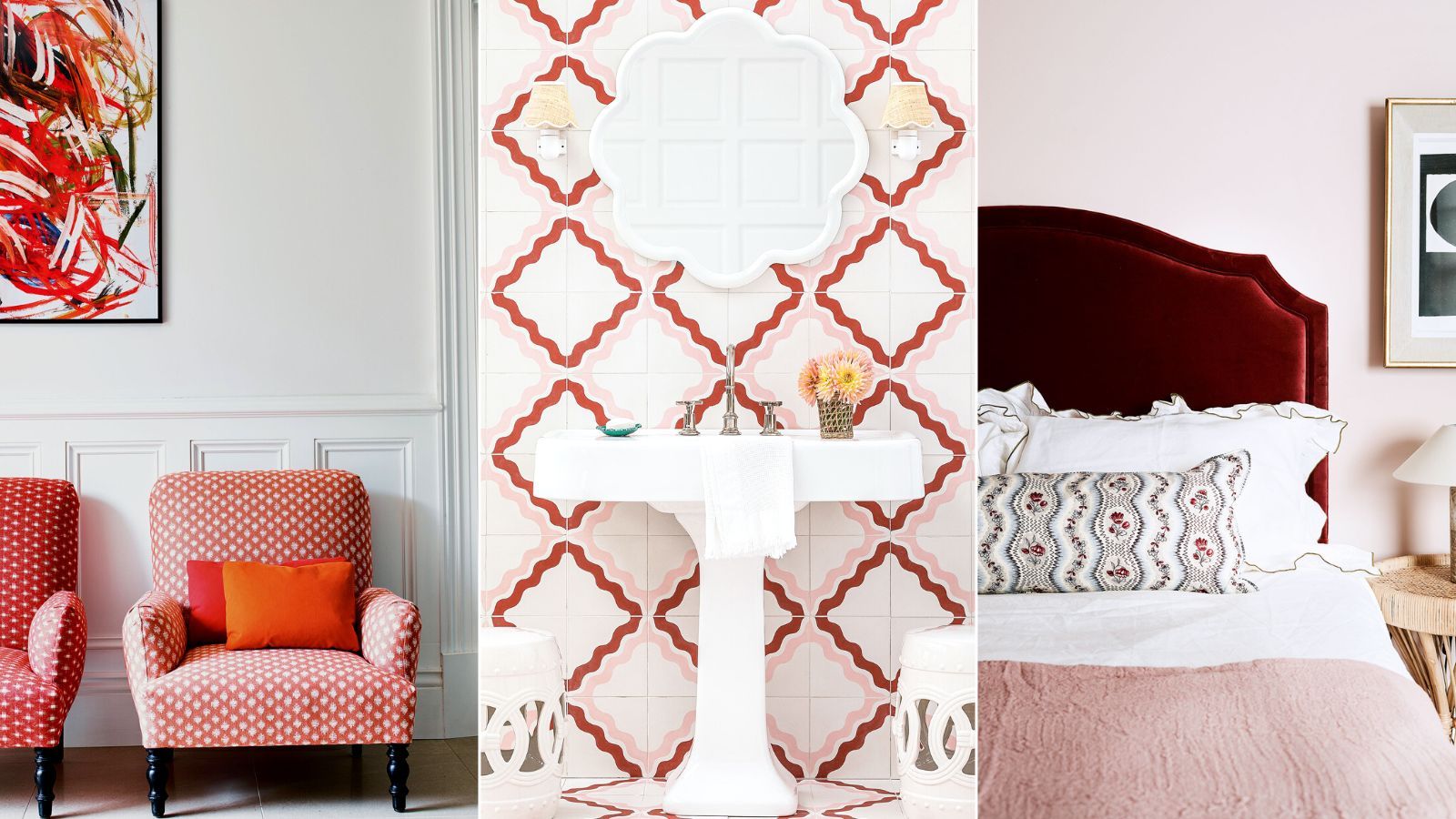 Versatile pink room ideas