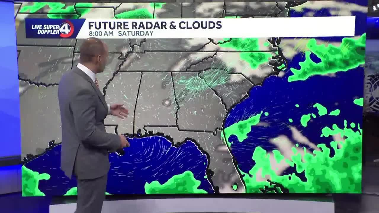 South Carolina weather forecast - increasing rain chances