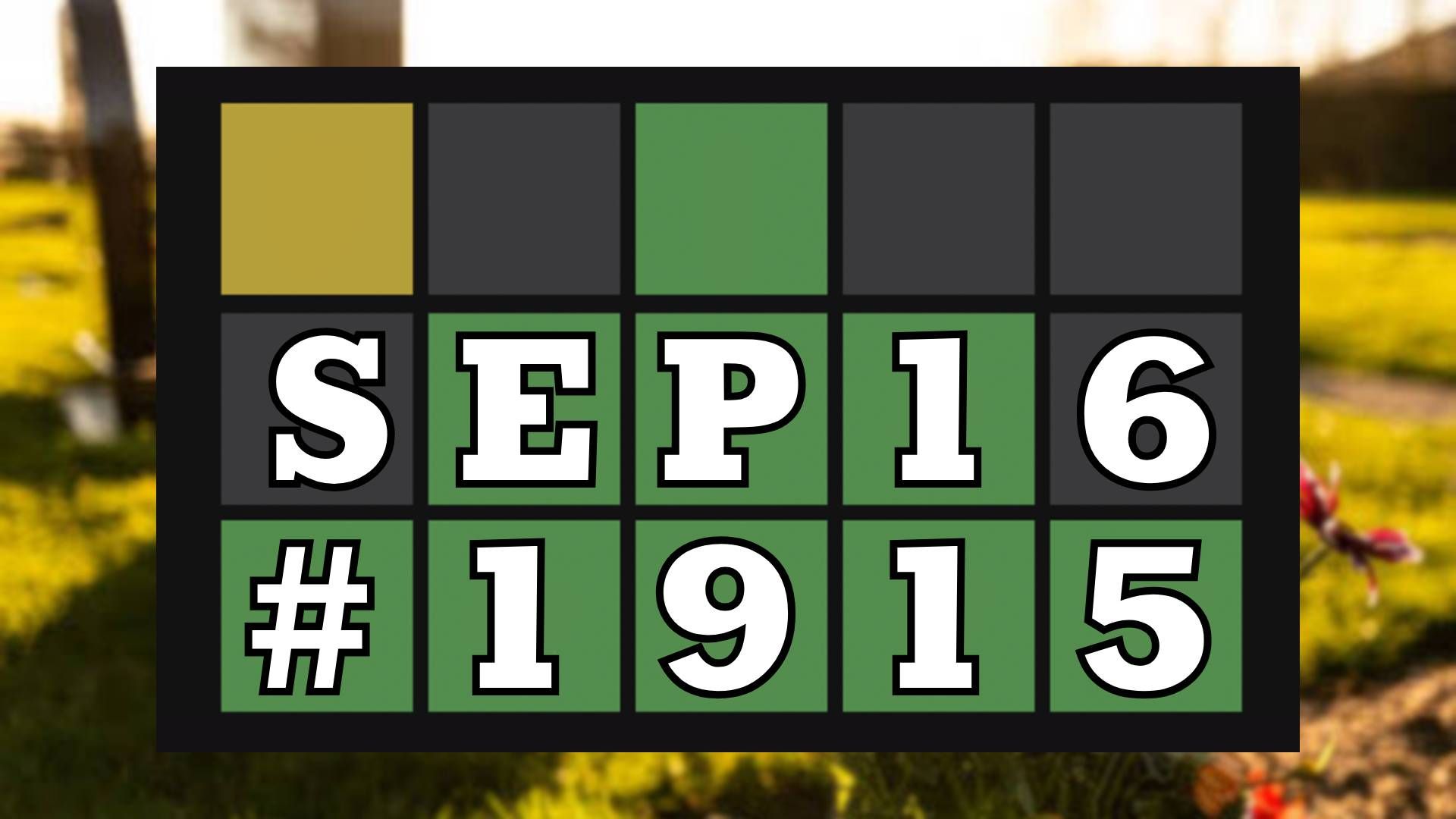 Today's Wordle hints & answer - September 16, 2026 (Puzzle #1915)