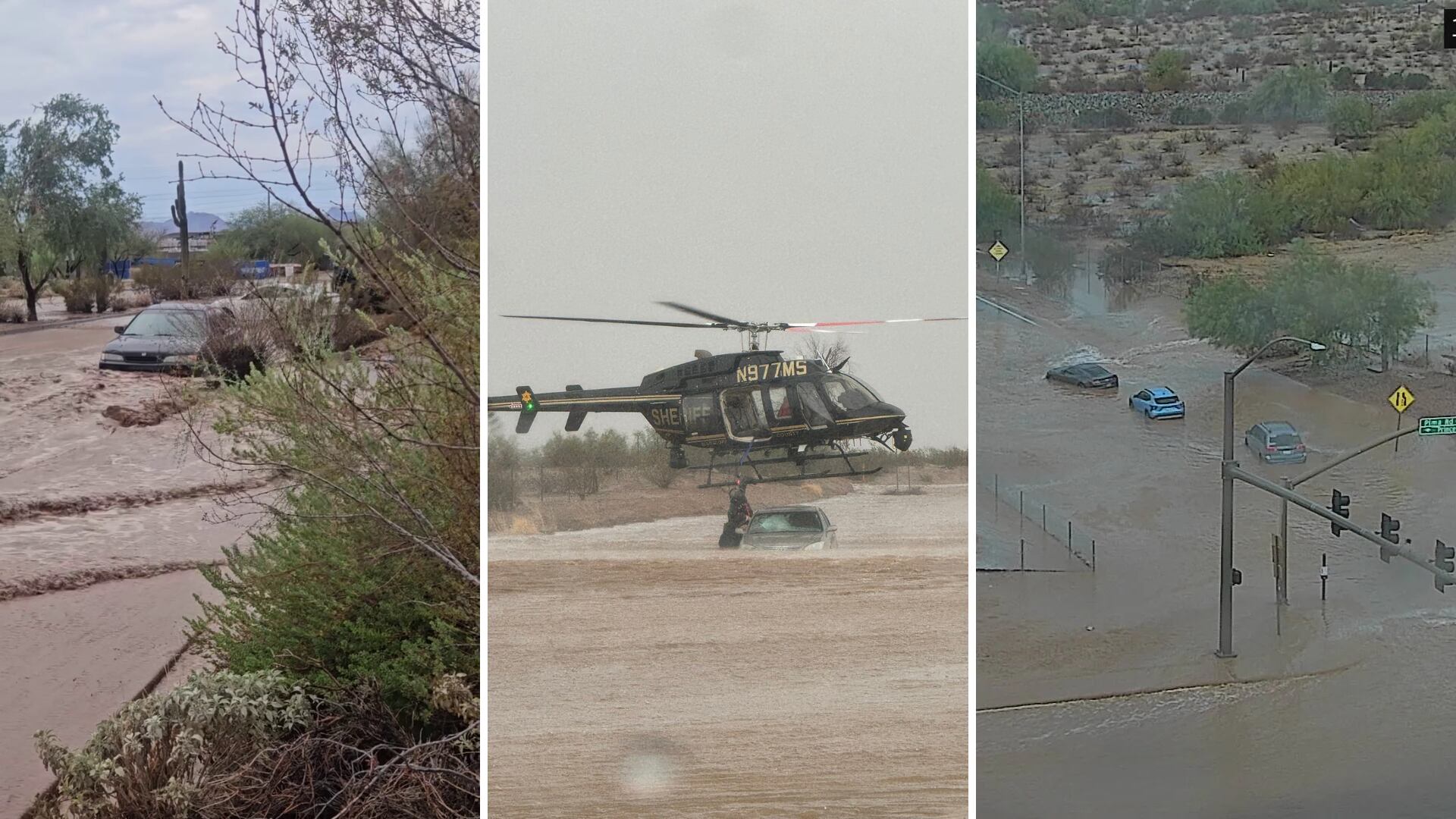 Flooding sparks water rescues, road closures in Phoenix area