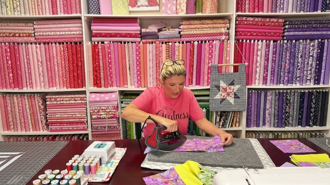 Make a charming nine patch block with simple steps