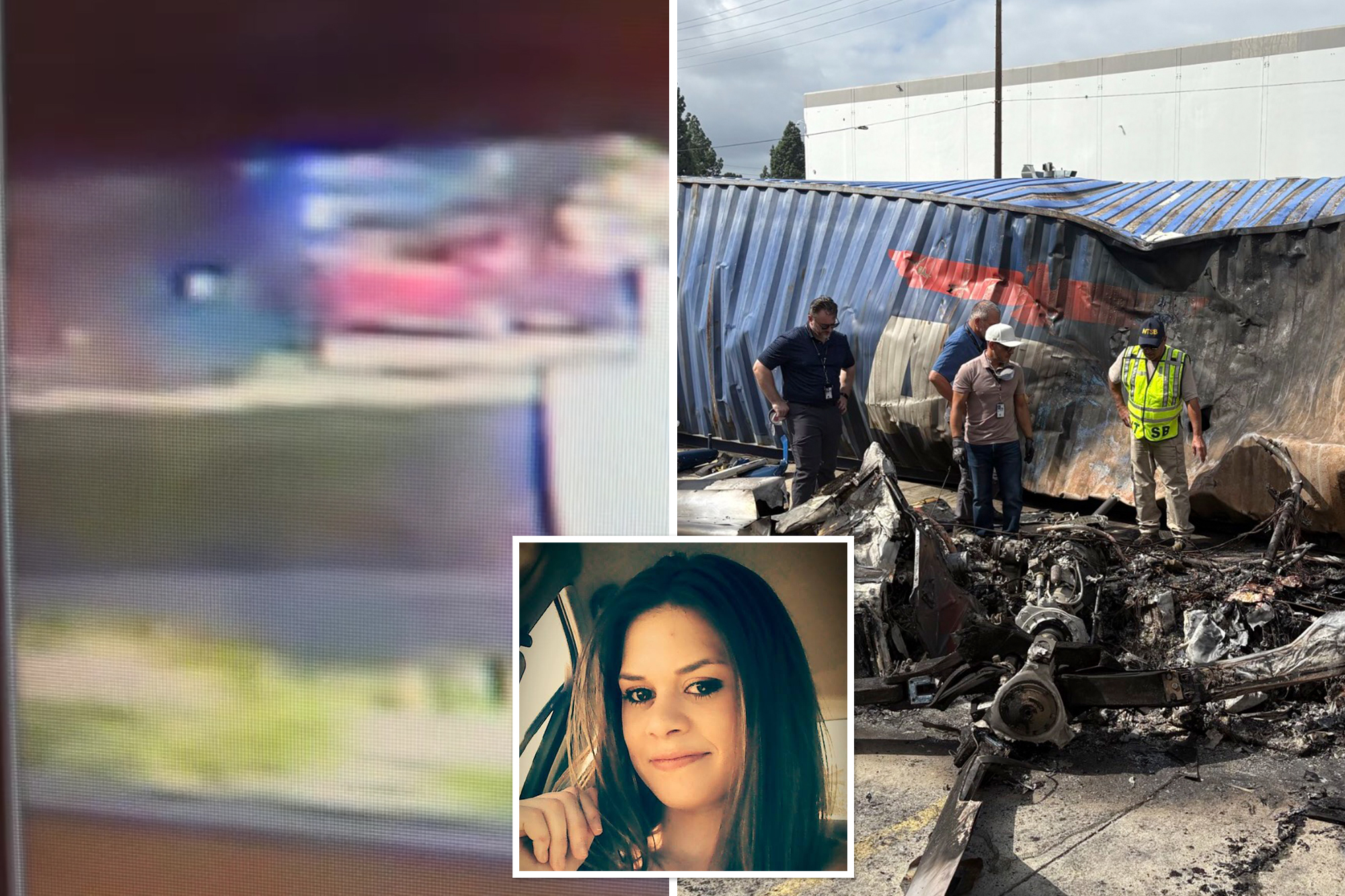 Moment SUV smashes into LA Metro bus triggering chain reaction that saw ...