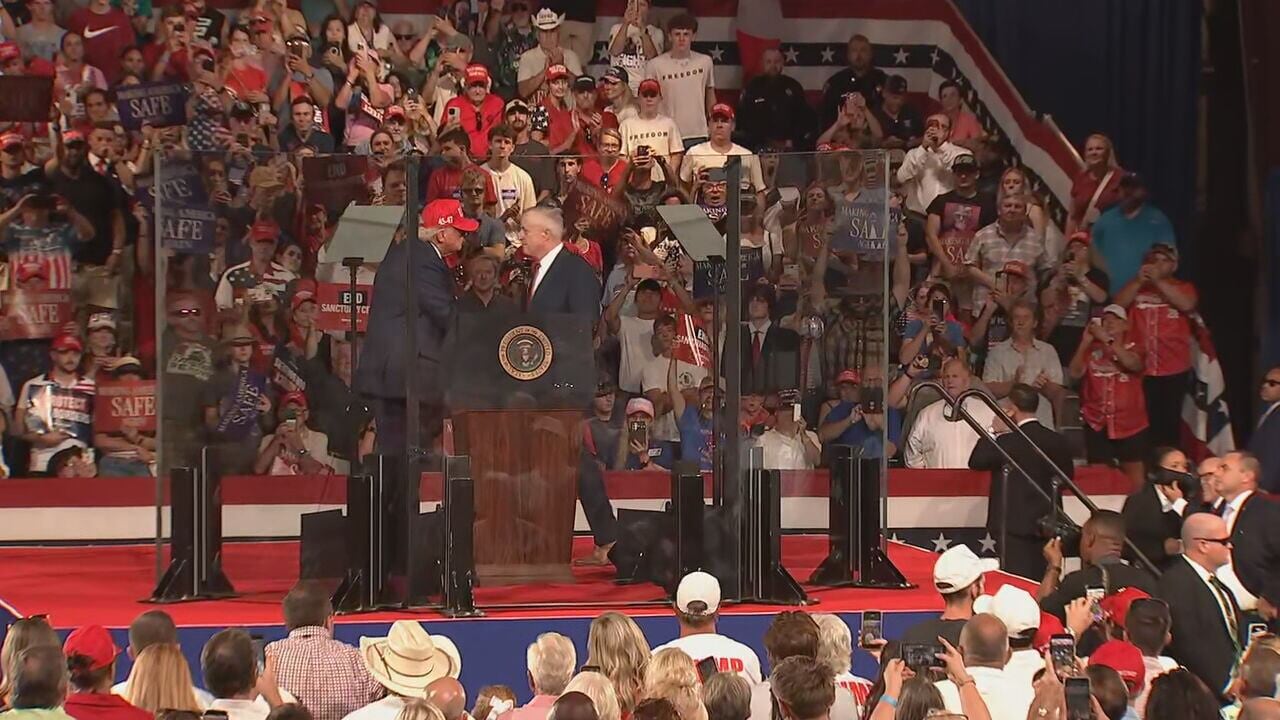 President Trump rallies for Michael Whatley in North Carolina Senate race