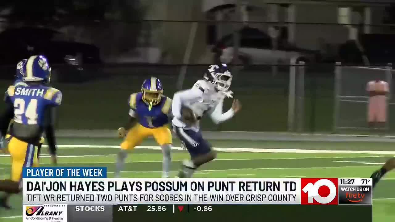 Dai'jon Hayes earns WALB play of the week