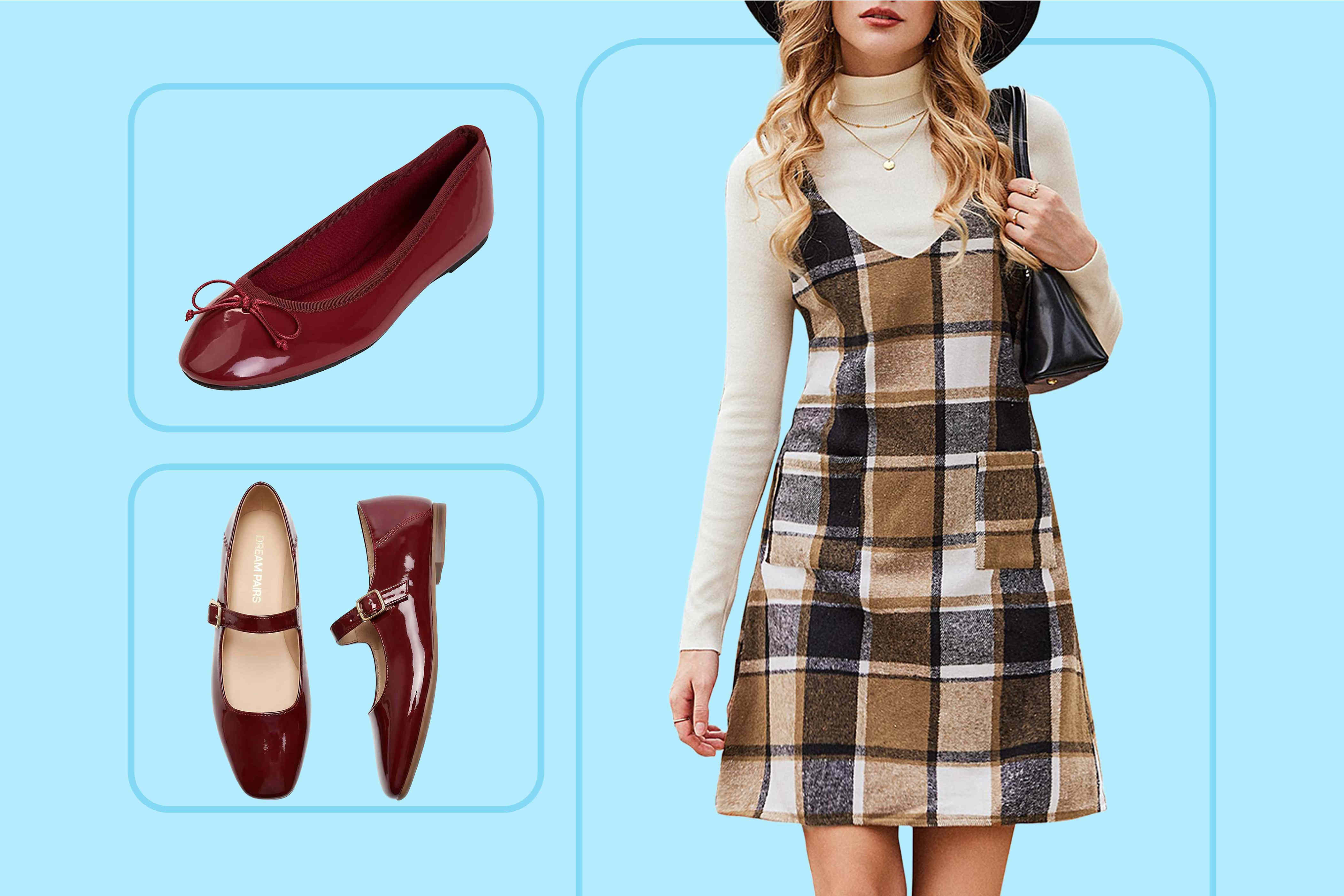 Burgundy ballet flats add a sleek pop of color to fall outfits — grab trending pairs for as little as $17 at Amazon