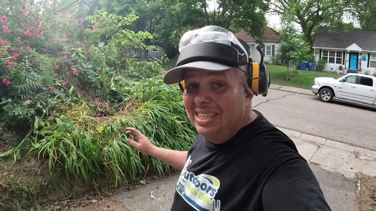Extreme free yard transformation: Clearing an overgrown hillside!