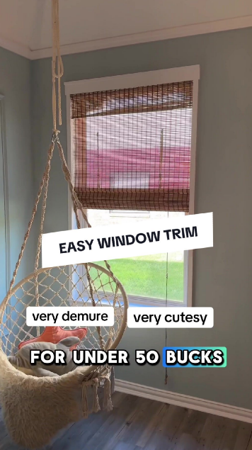 Simple DIY window casing upgrade with two boards