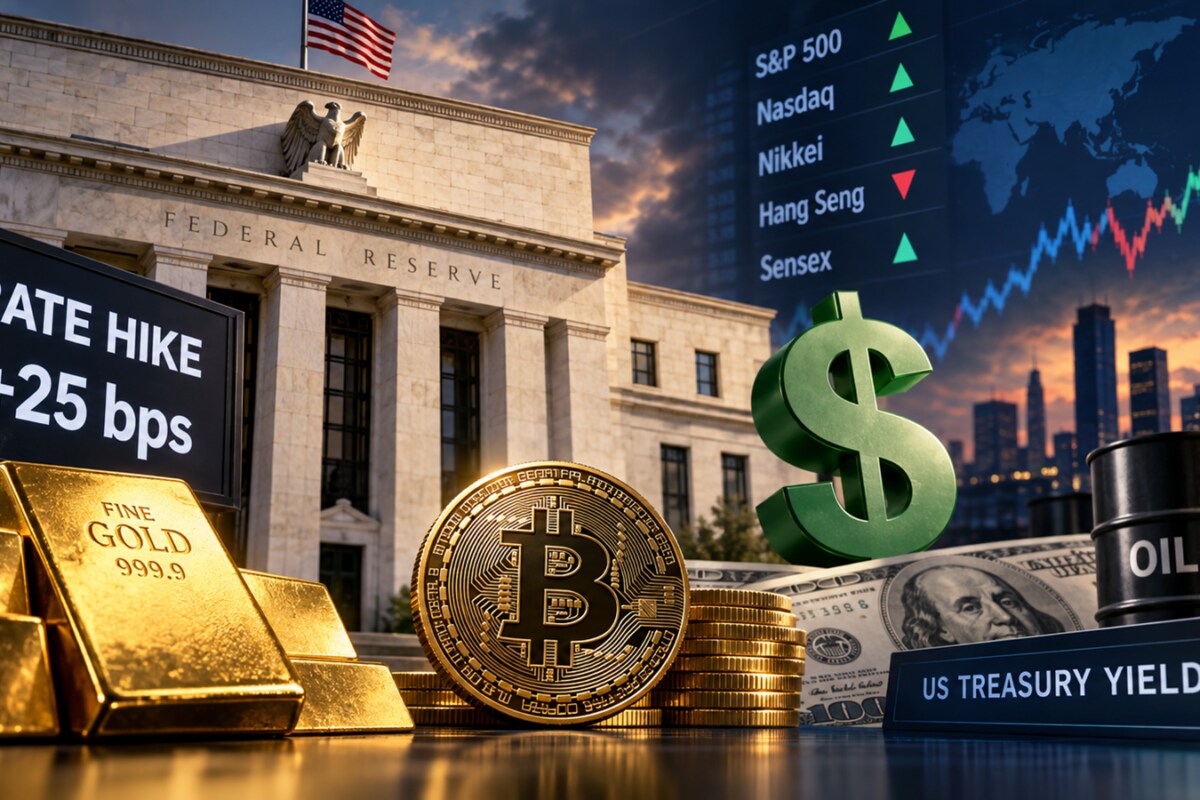 US Fed rate hike: How global stocks, oil, gold, bond yields, bitcoin ...