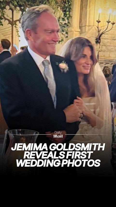 First pictures of Jemima Goldsmith's wedding to Cameron O'Reilly