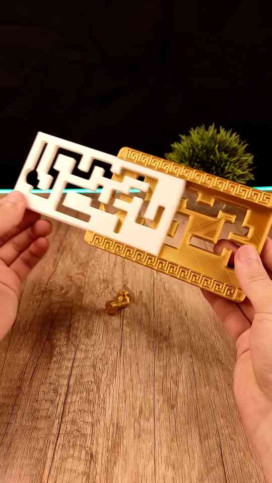3D printed double hard puzzle maze challenge