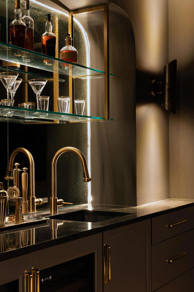 Tour this Homearama house with a secret speakeasy, home gym and more