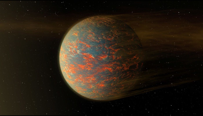 Uma super-Terra é um planeta com massa maior que a da Terra, mas menor que a dos gigantes gasosos. Estes mundos podem ser rochosos e ter algumas vezes a massa terrestre. Crédito: NASA