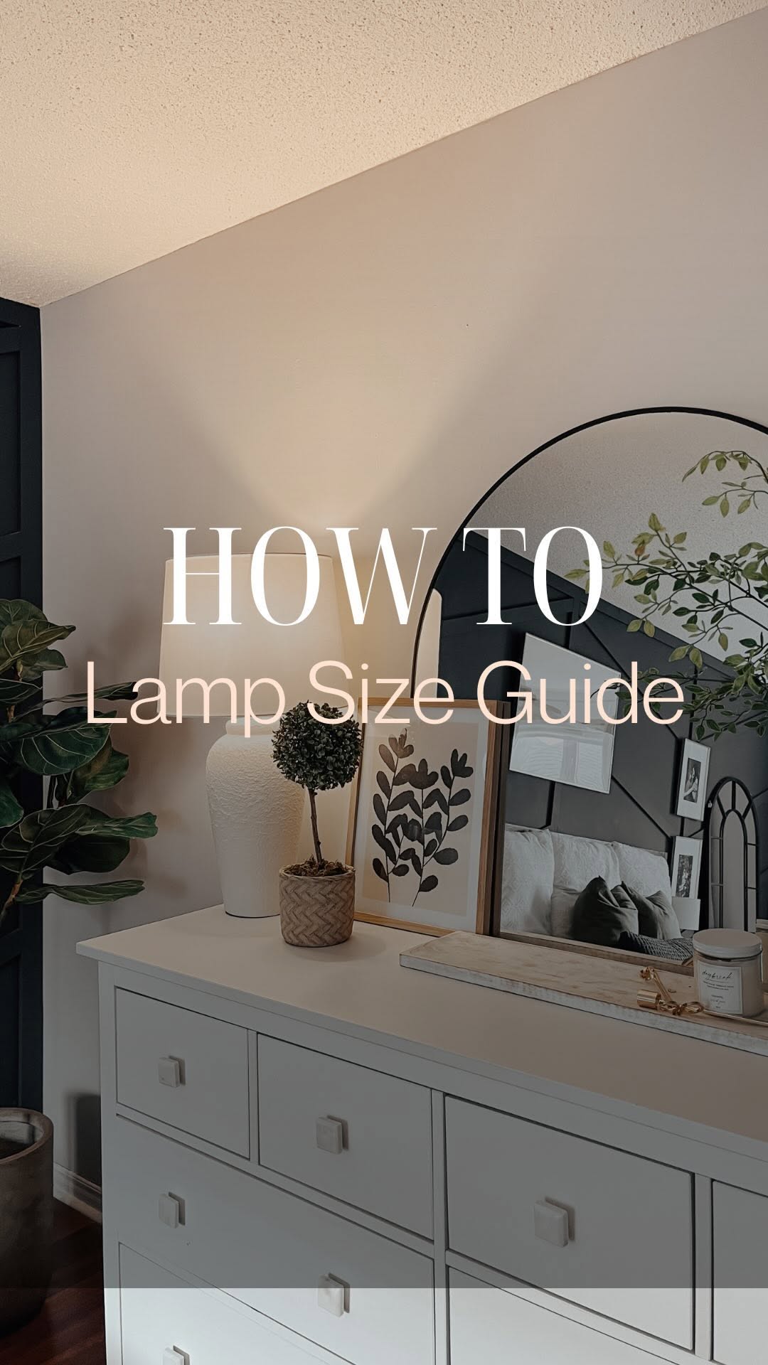 How lamp size influences room design balance