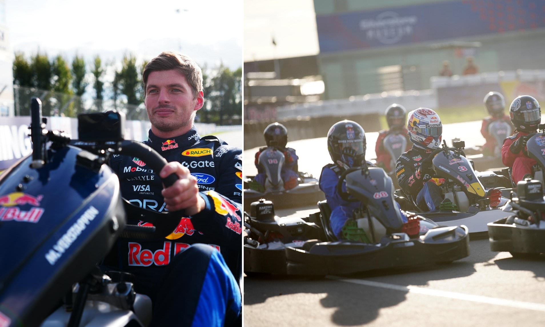 Max Verstappen wins chaotic go karting race against 100 influencers
