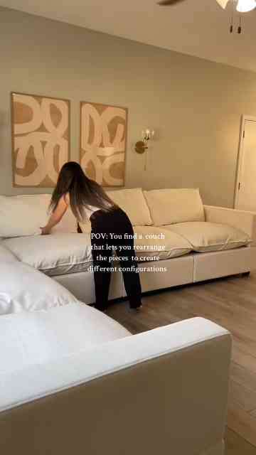 Small space living with a cloud modular couch
