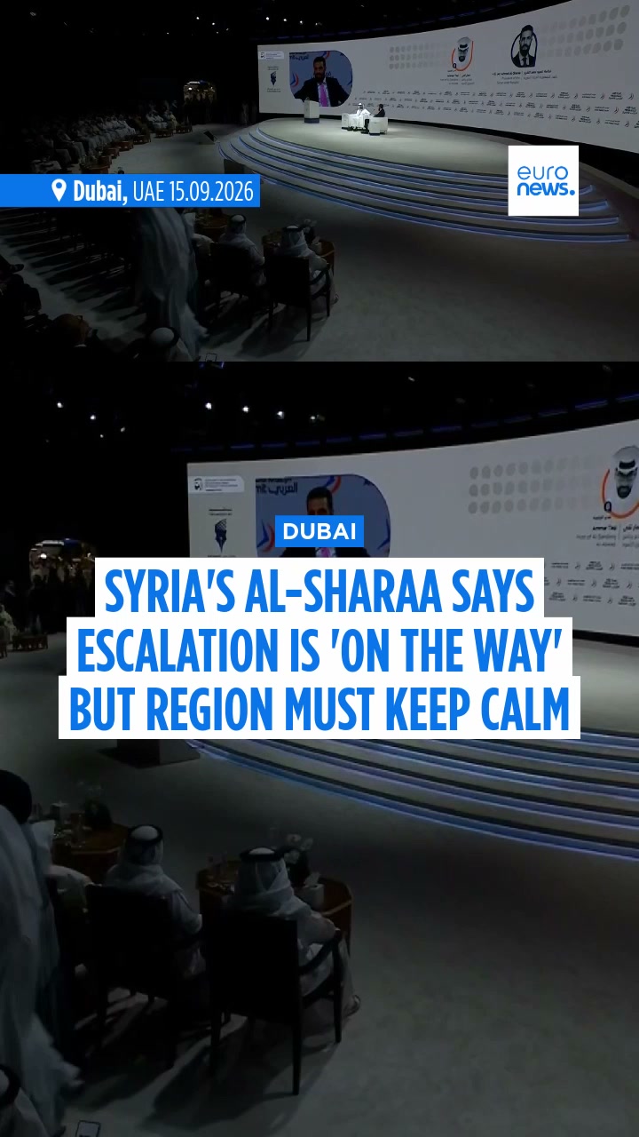 Escalation is 'on the way' but region must keep calm, Syria's al-Sharaa ...