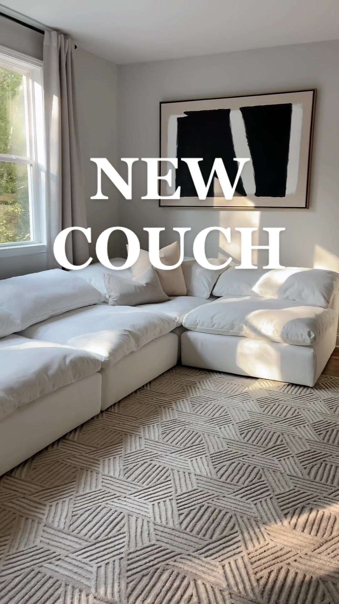 Creating a warm organic modern living room