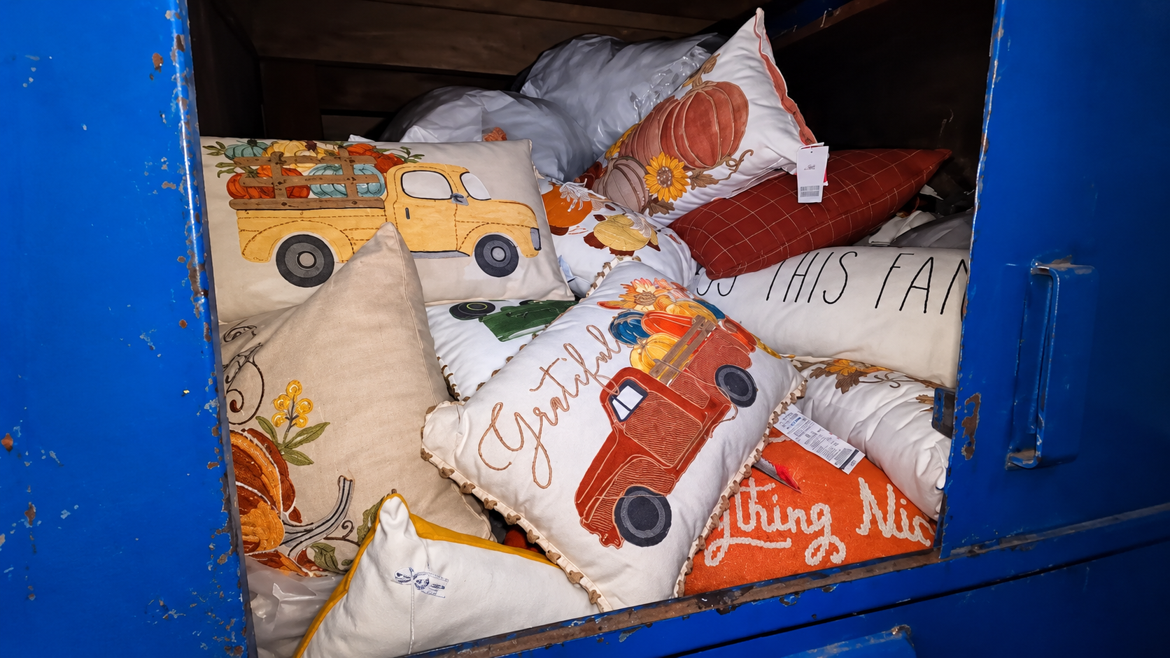 TJ Maxx threw away dozens of brand-new pillows
