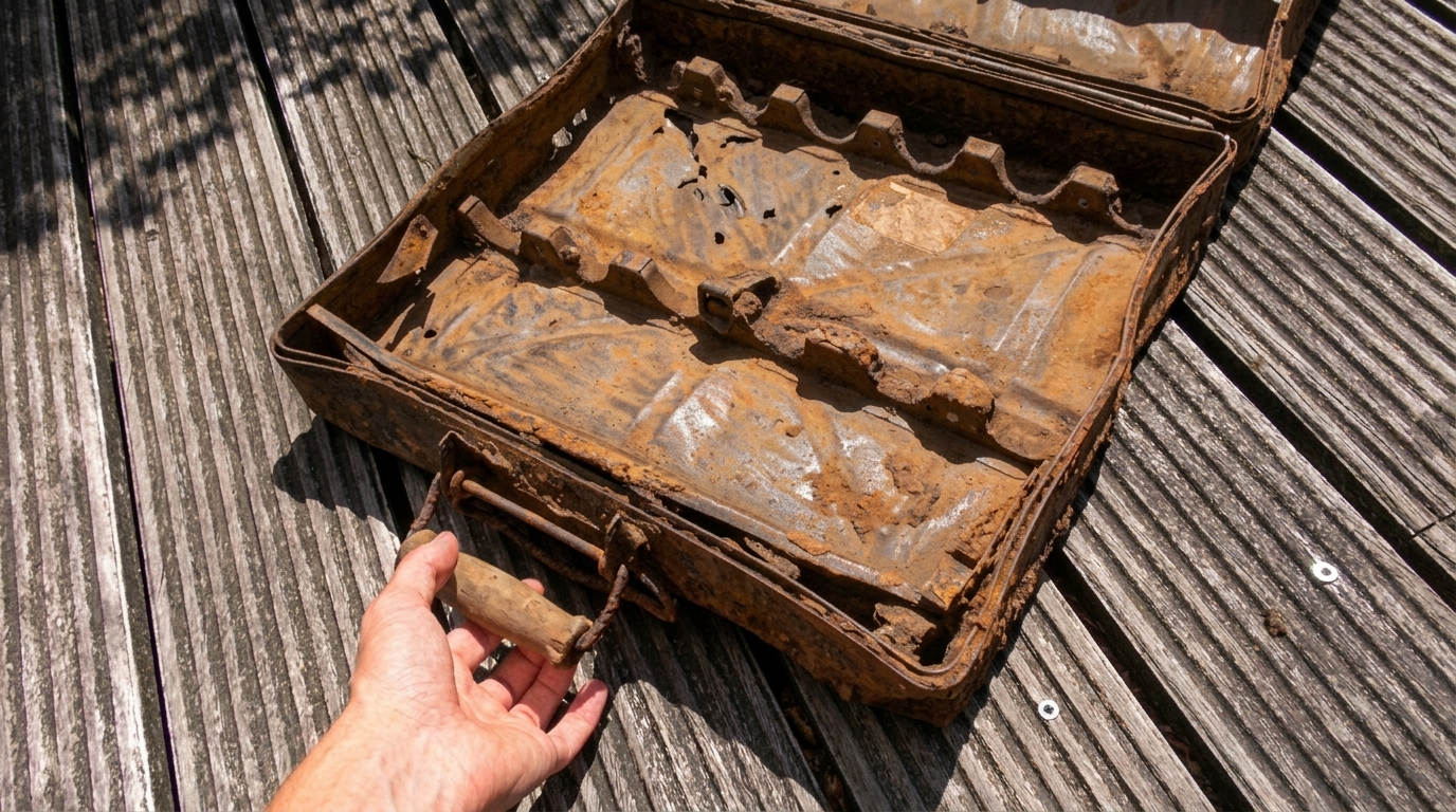 Hidden WWII ammo box pulled from the lake