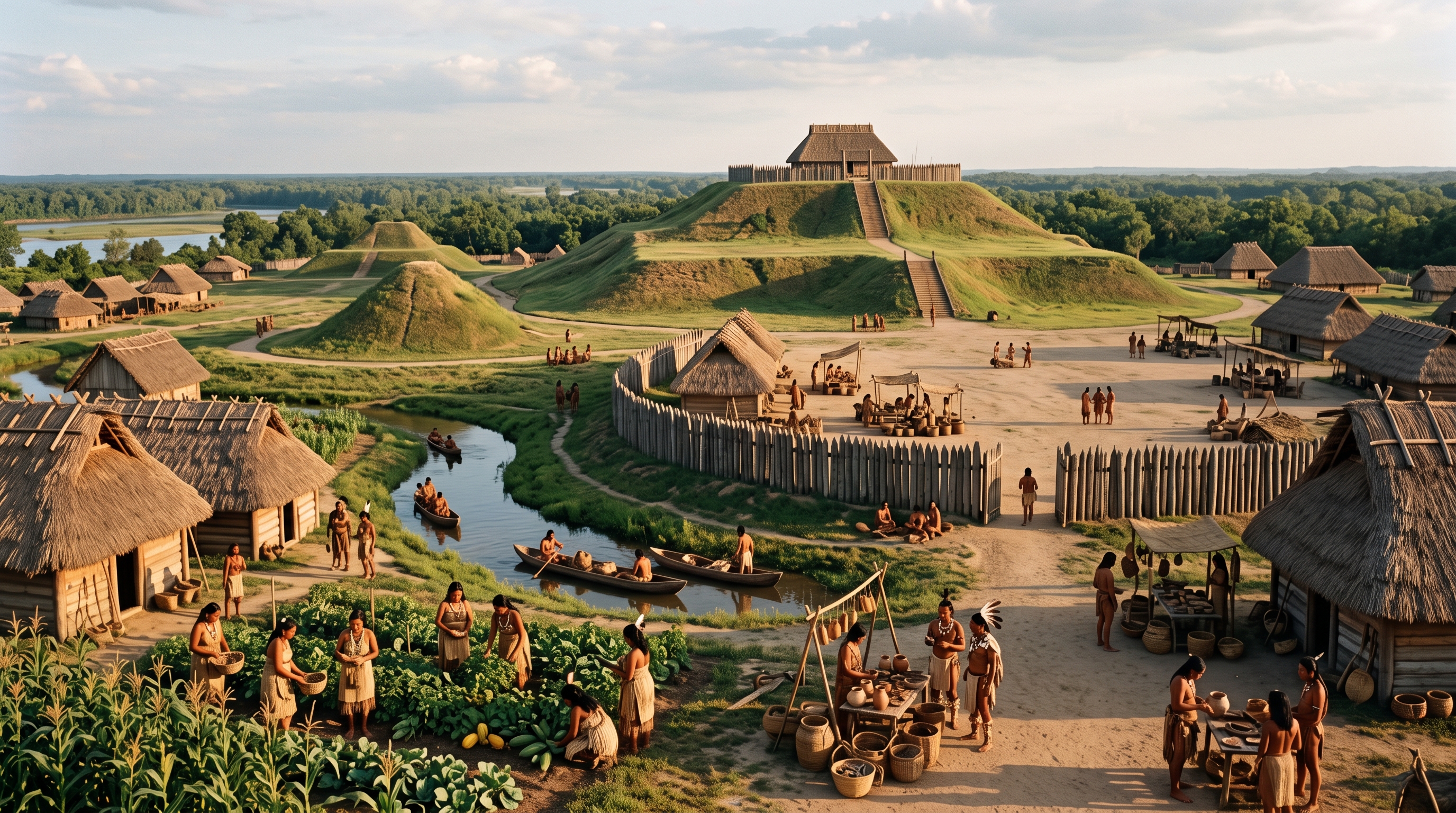 A city of 20,000 rose near St. Louis centuries before Columbus arrived