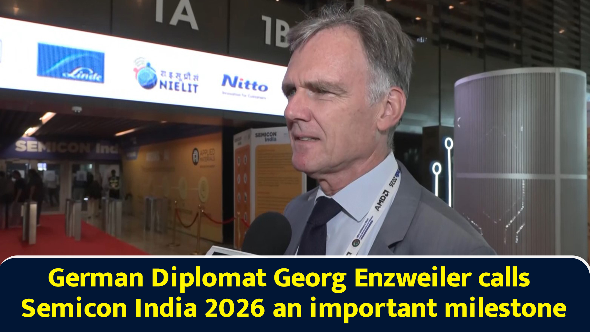 German diplomat Georg Enzweiler calls Semicon India 2026 an important ...