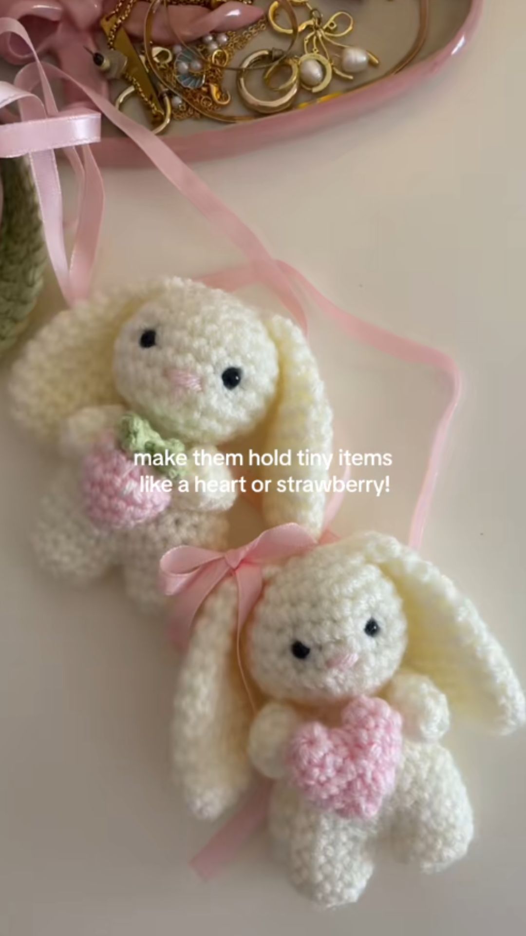 Mini crochet bunny plushie tutorial: Easy handmade gift idea
