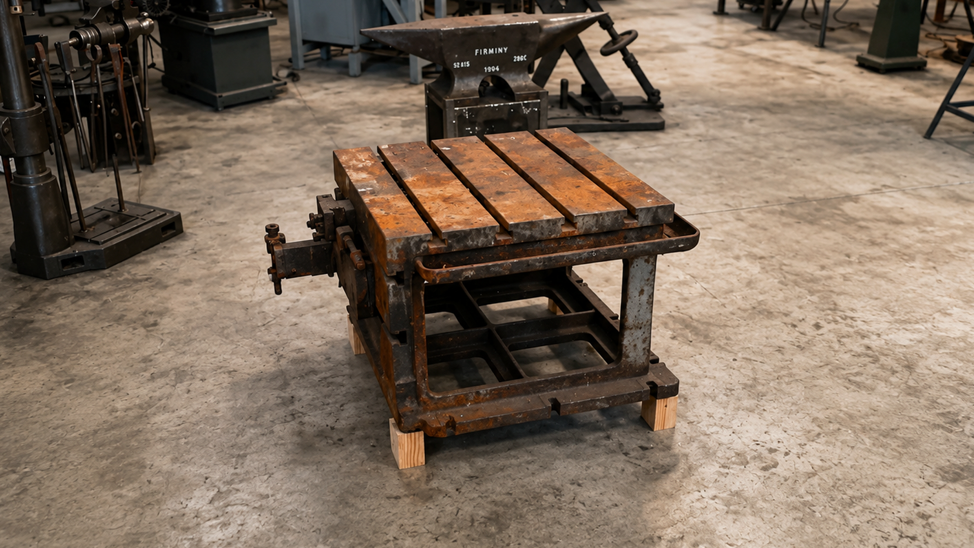 What do you do with a 350kg cast iron cube? | Restoration + welding a ...