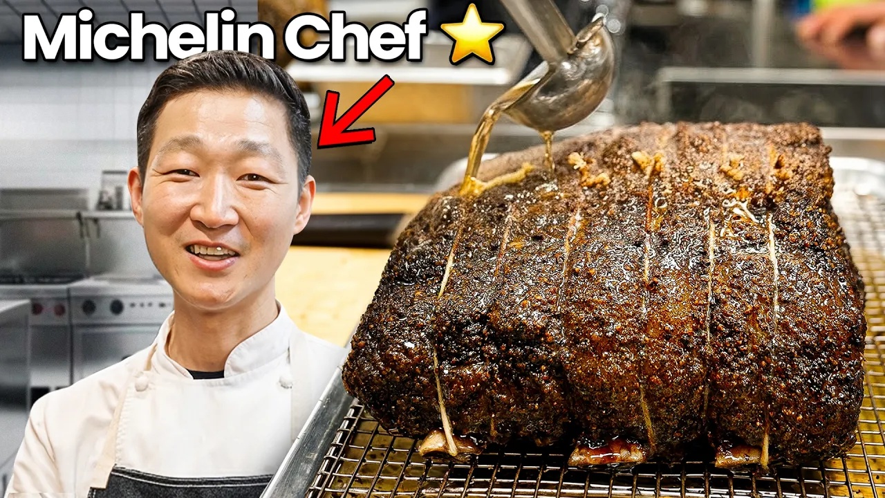 This Michelin chef completely reinvented prime rib... look at the inside