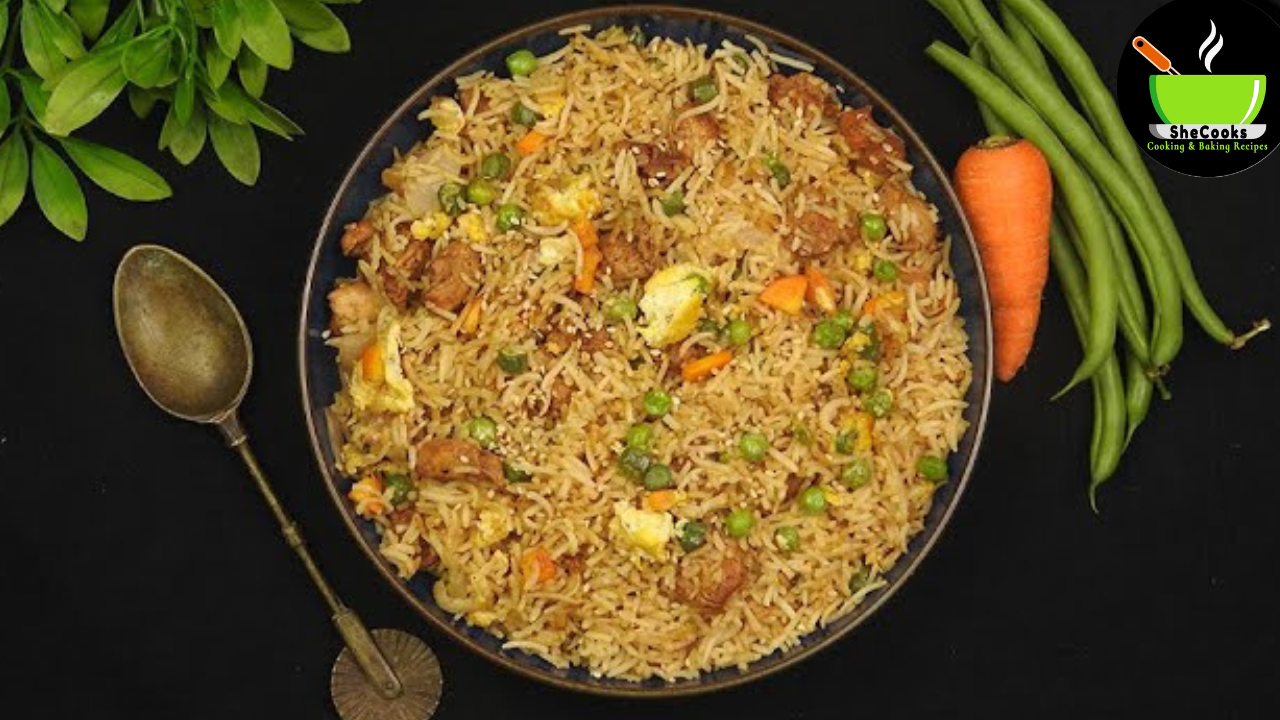 Easy chicken fried rice for a homemade lunch