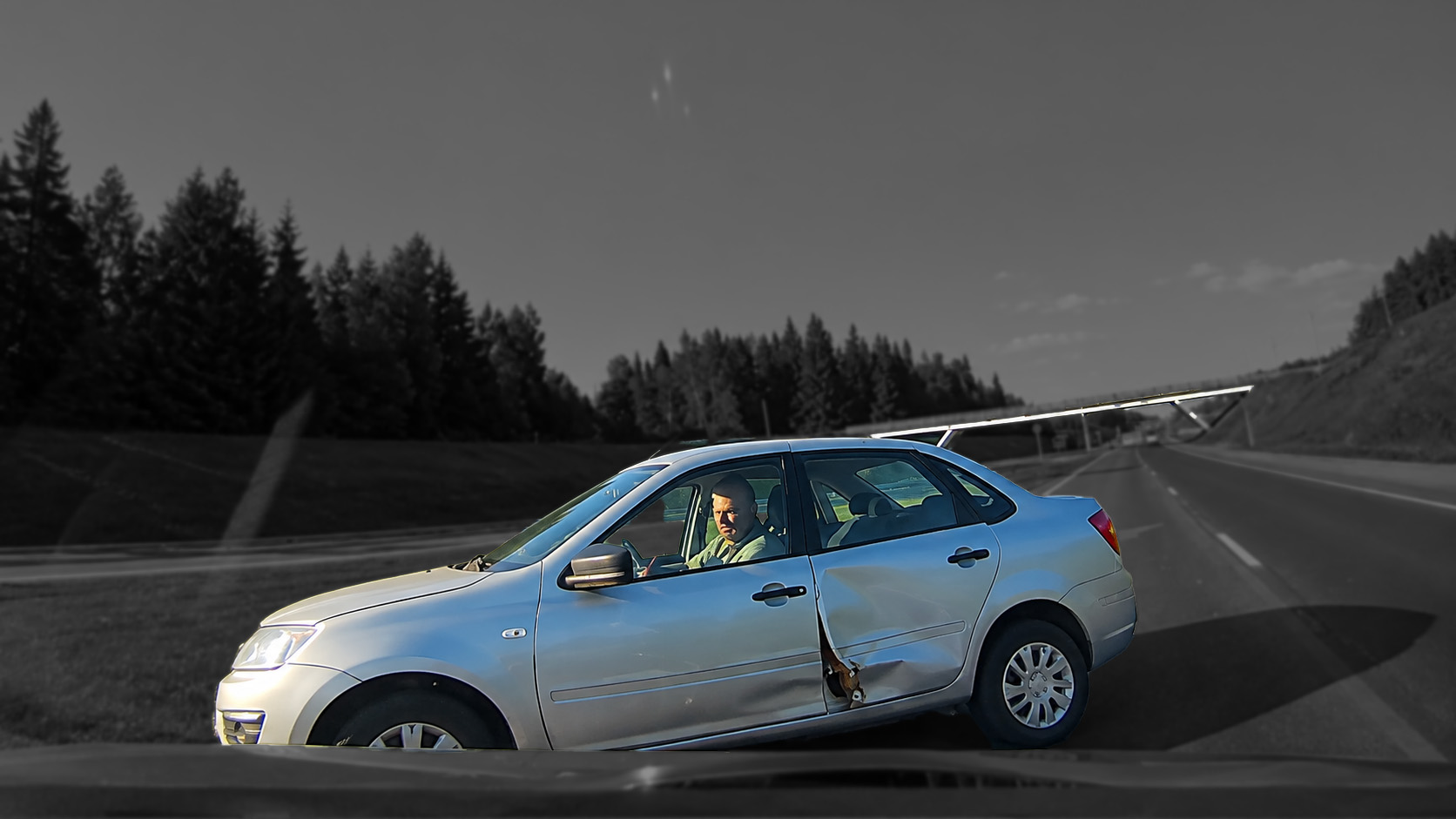 Crash caught on camera