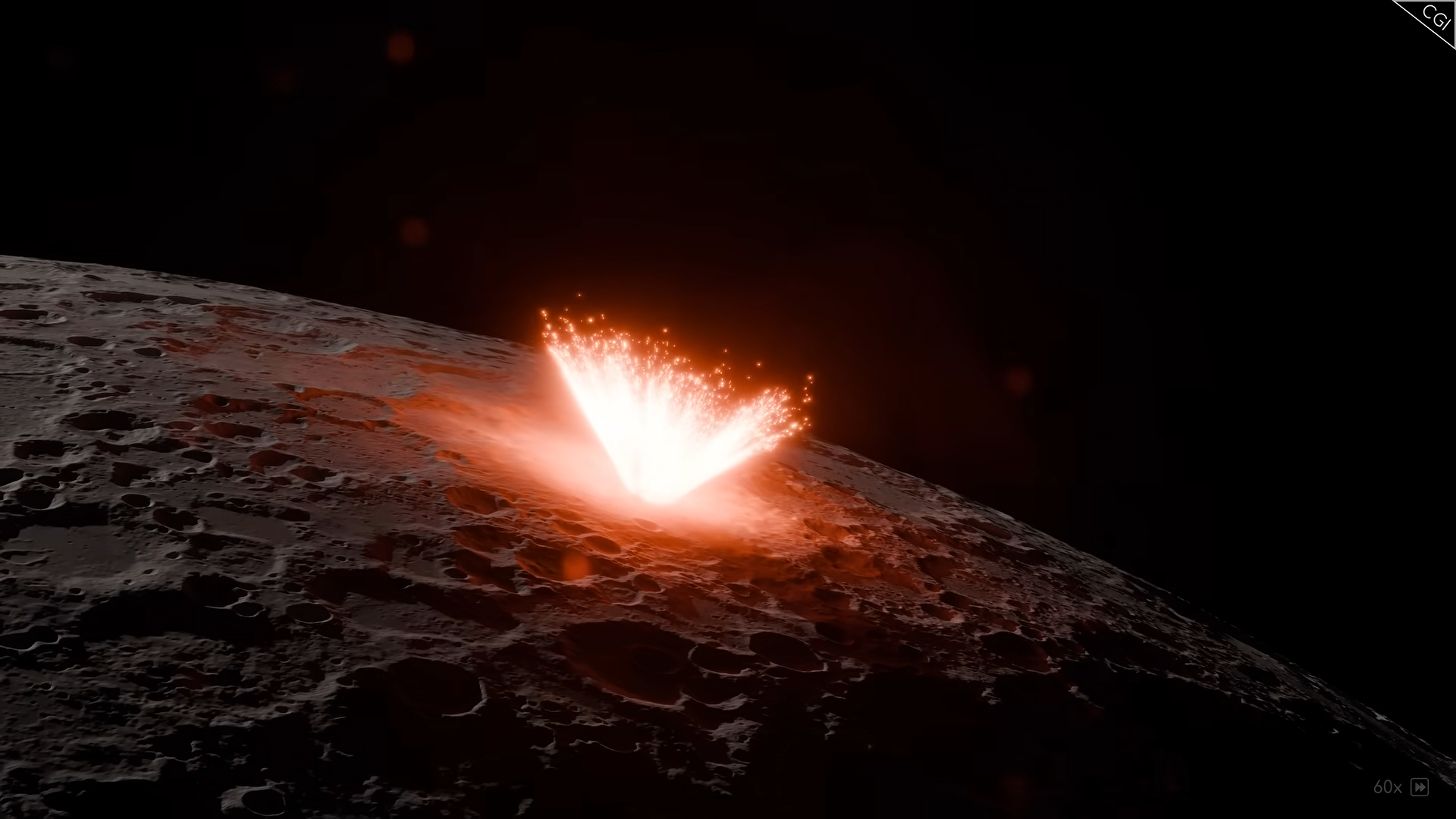 An asteroid hit the moon with 30 trillion tons of TNT