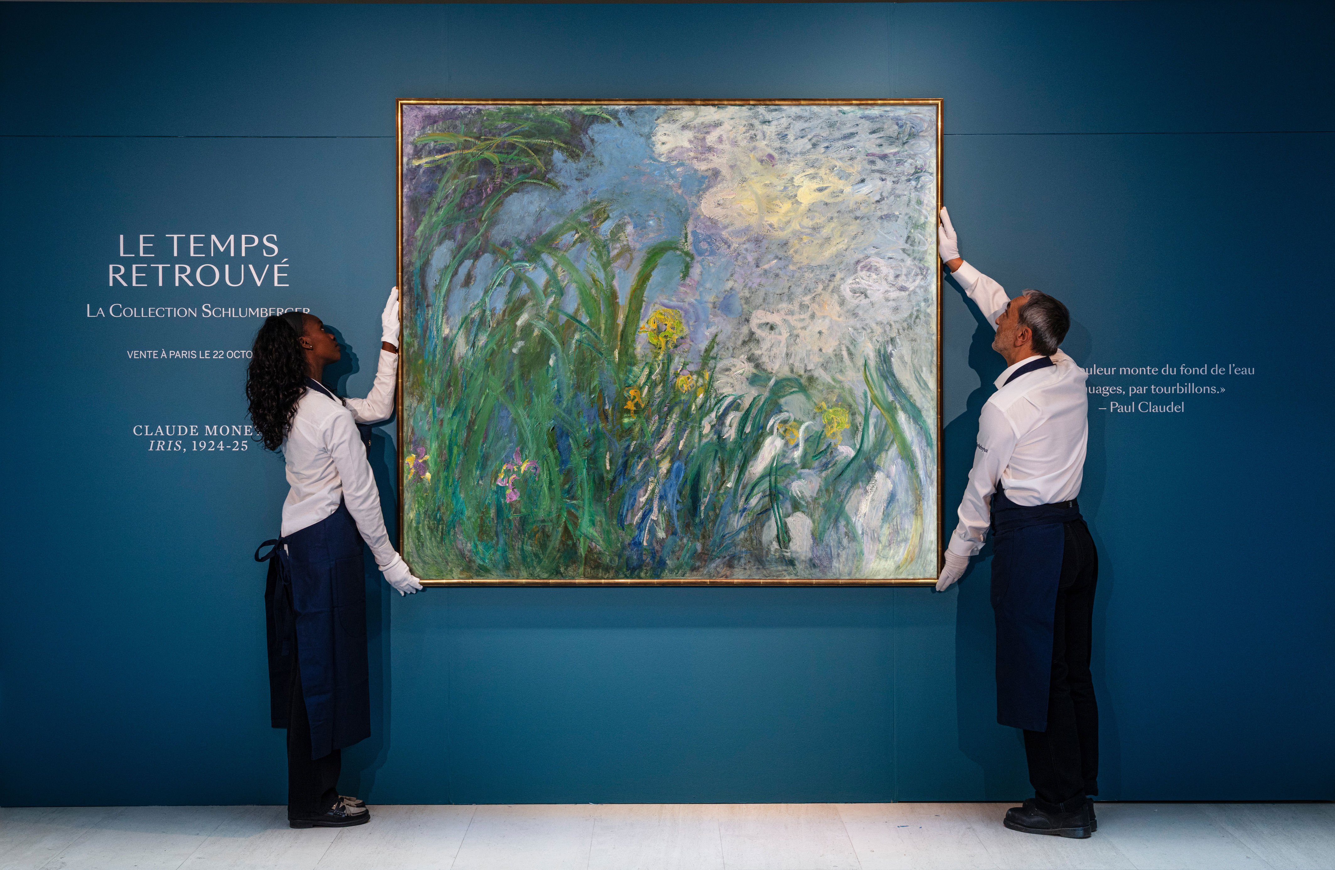 Monet's 'Iris' painting could break French auction records