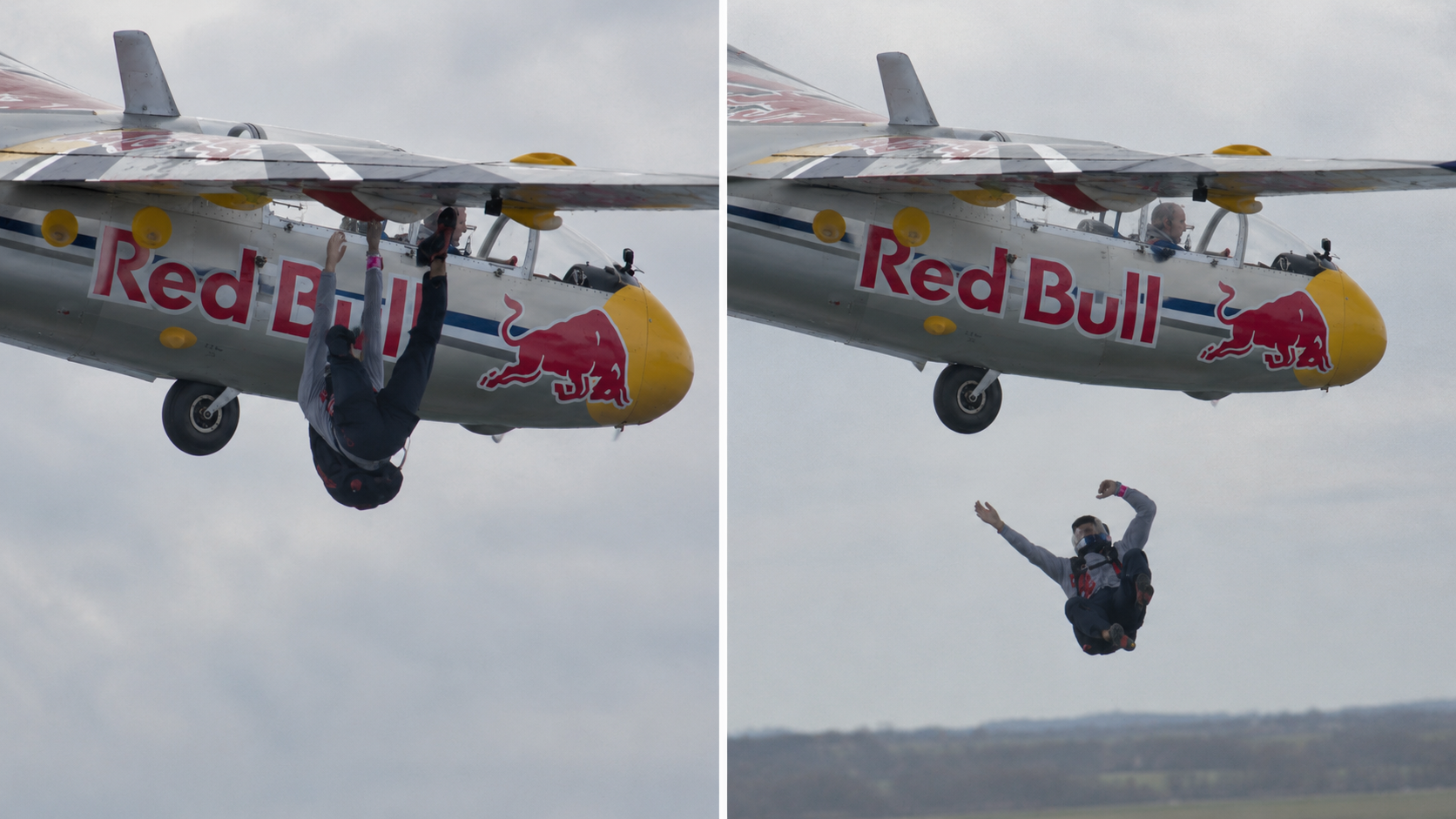 He was fooling around on the outside of the plane - then his grip ...