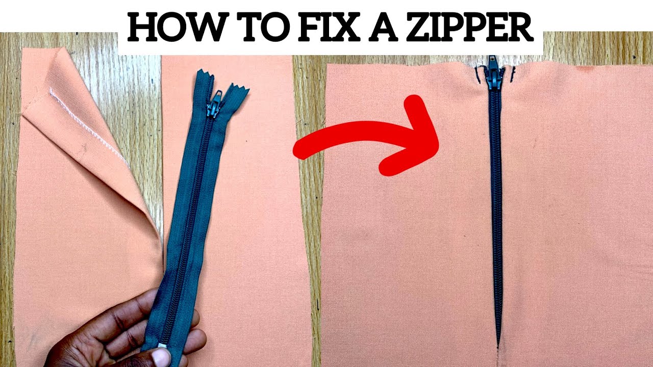 Easy sewing solutions for damaged zippers