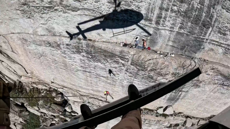 Injured rock climber airlifted from California's Sierra Nevada