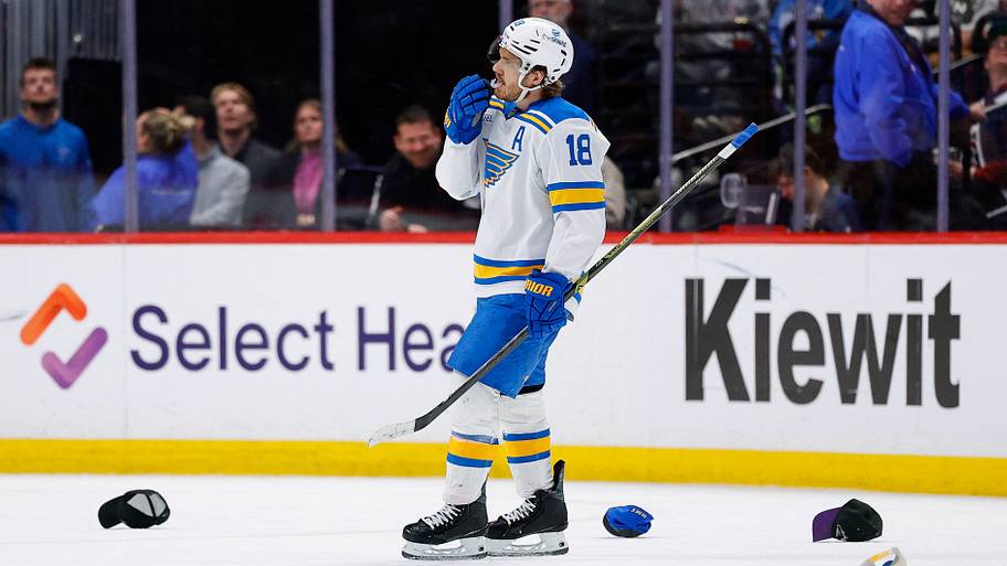 Blues training camp groups announced with serious opening night ...