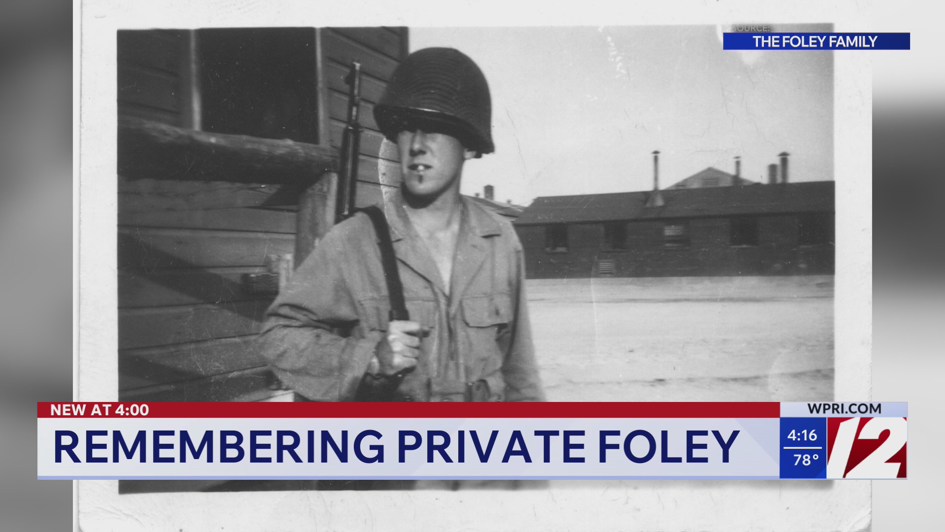 Globe RI: Remembering Private Foley