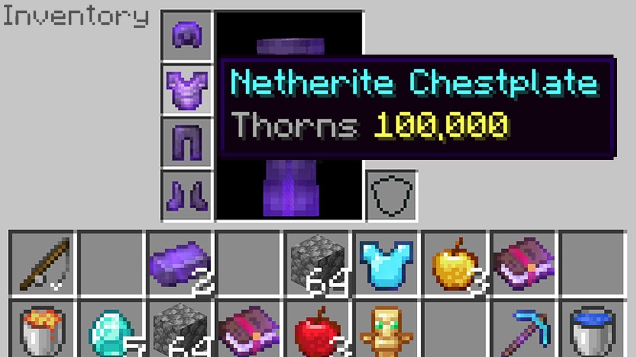 I secretly used Thorns 100,000 armor in Minecraft UHC
