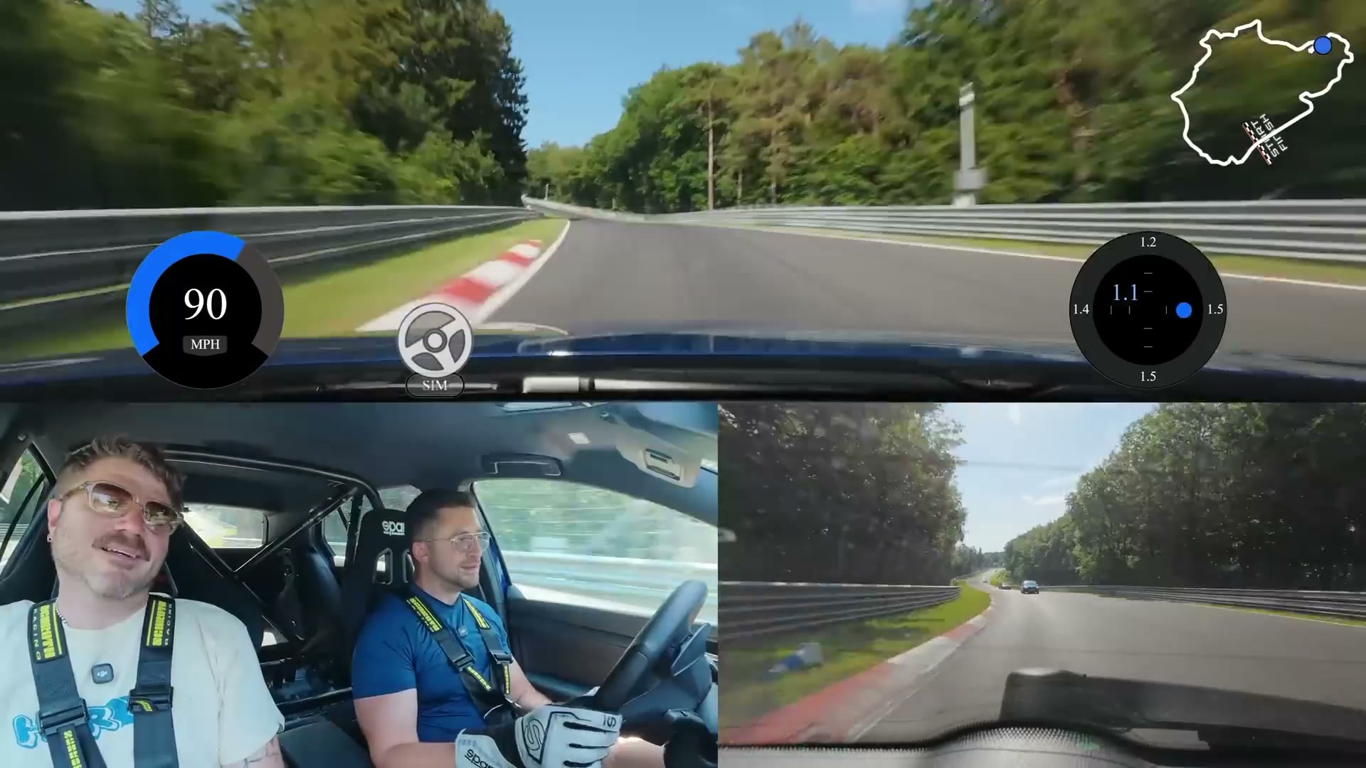 A fast track run quickly changes the passenger’s expression