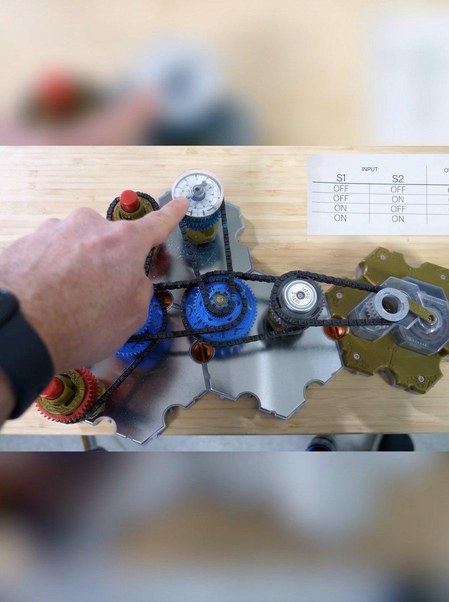 Non-electric circuits meet computer logic
