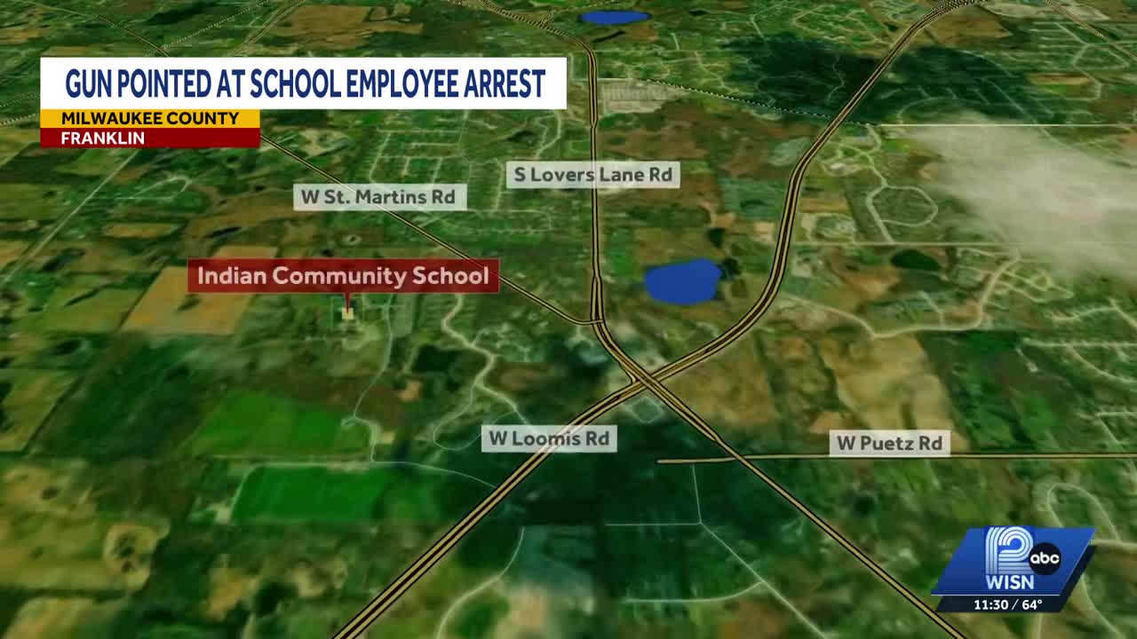 Franklin police arrest man who pointed gun at school employee