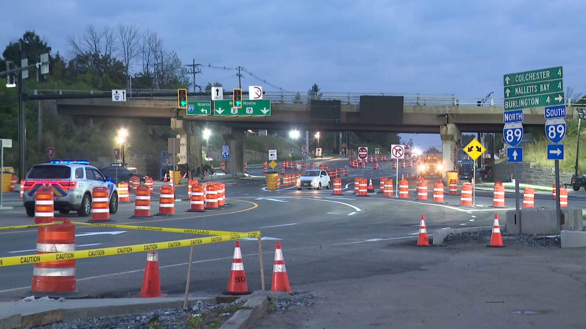 Vermont’s first diverging diamond interchange opens to drivers