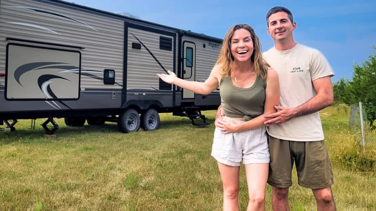 They put 7,000 pounds inside this shed to build their off-grid home